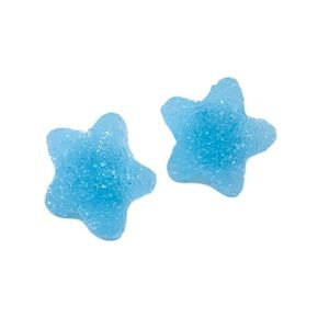Blue Candy Cute Kawaii SOFT Sugar Gummy STAR Stainless STUD Earrings